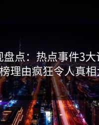 香蕉影视盘点：热点事件3大误区，大V上榜理由疯狂令人真相大白